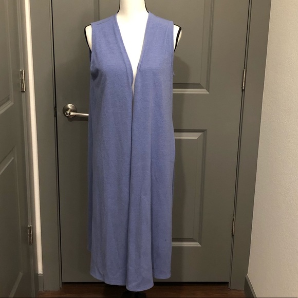 LuLaRoe Periwinkle Sleeveless Cardigan - Picture 2 of 3